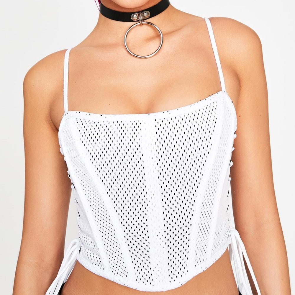 dolls kill meet your match jersey corset
